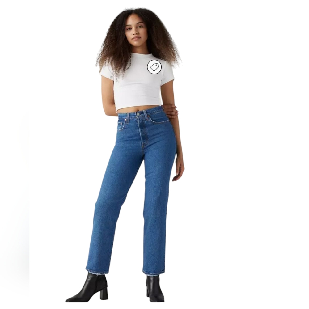 Levi's Premium Women's Ribcage Straight Ankle Jeans Size 24